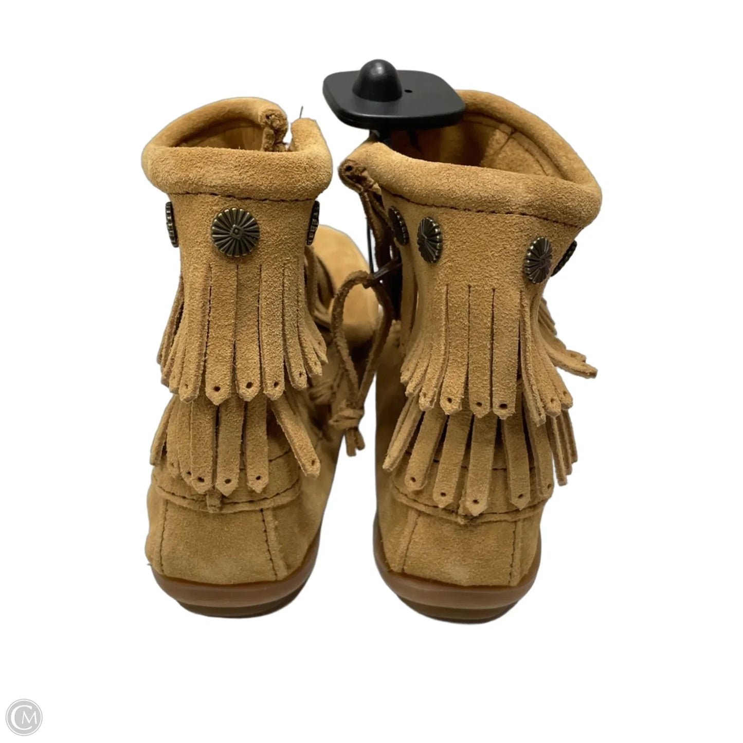 Boots Ankle Flats By Minnetonka In Brown, Size: 8.5