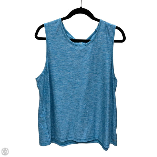 Top Sleeveless By Dsg Outerwear In Blue & White, Size: Xl