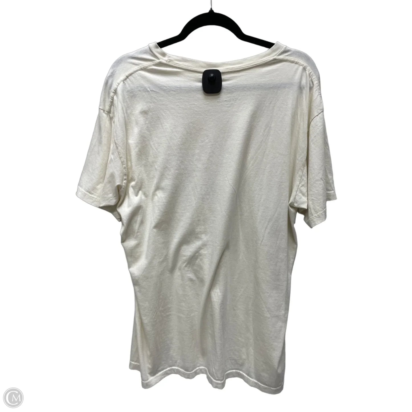 Top Short Sleeve Basic By Fifth Sun In Cream, Size: Xl