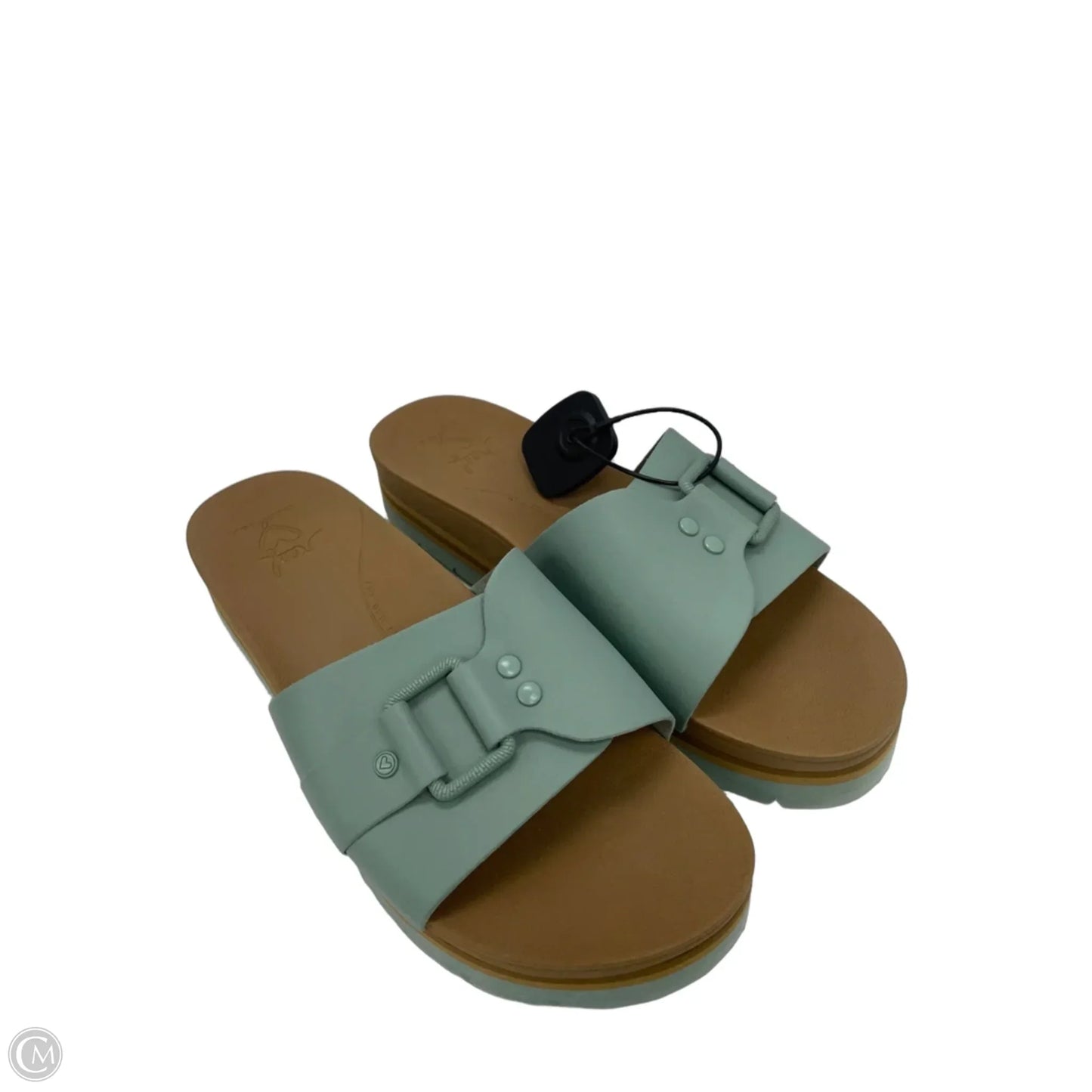Sandals Heels Wedge By Reef In Green, Size: 11
