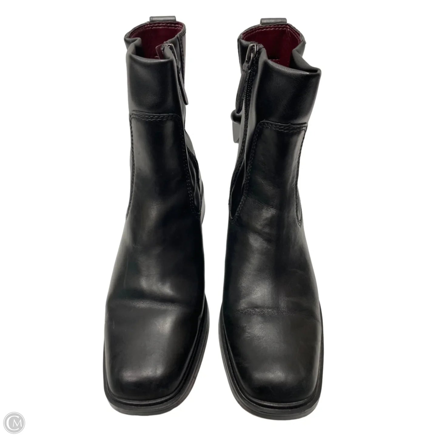 Boots Ankle Heels By Franco Sarto In Black, Size: 9