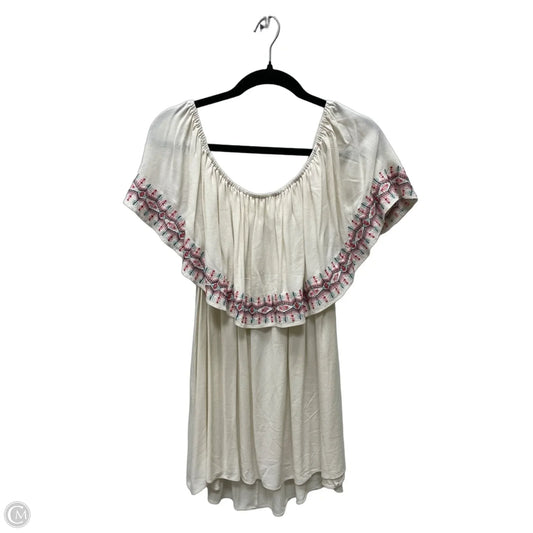 Blouse Short Sleeve By Torrid In Tan, Size: 1x