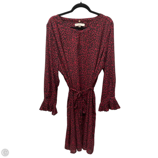 Dress Casual Midi By Loft In Animal Print, Size: 3x