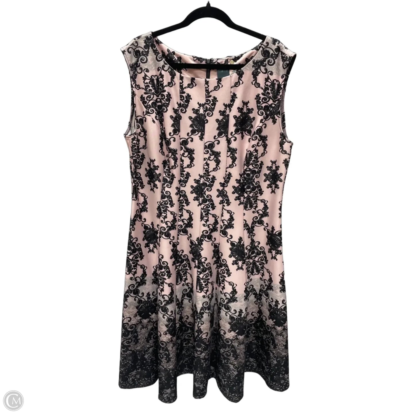 Dress Work By Gabby Skye In Black & Pink, Size: 1x