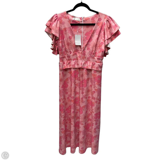 Dress Casual Midi By SMITH & QUINN In Floral Print, Size: L