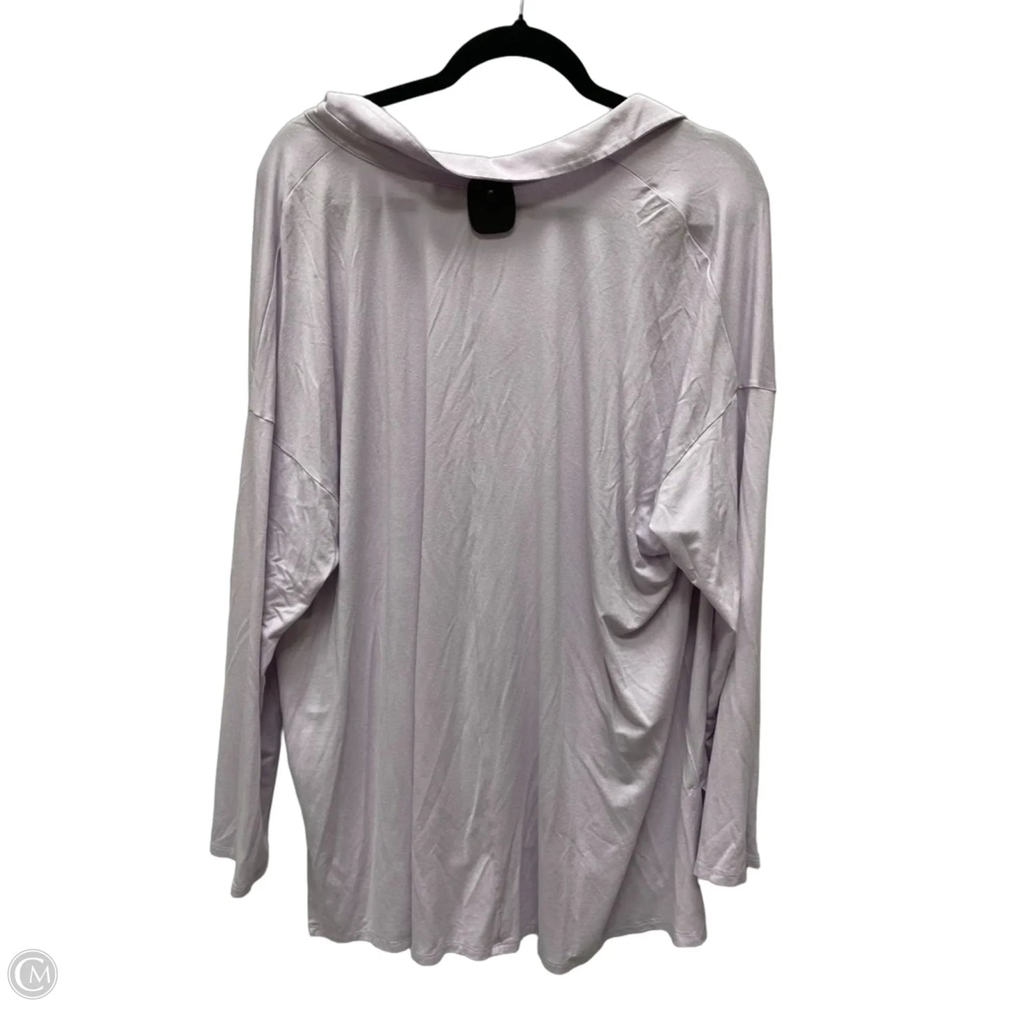 Top Long Sleeve By Eileen Fisher In Purple, Size: 2x