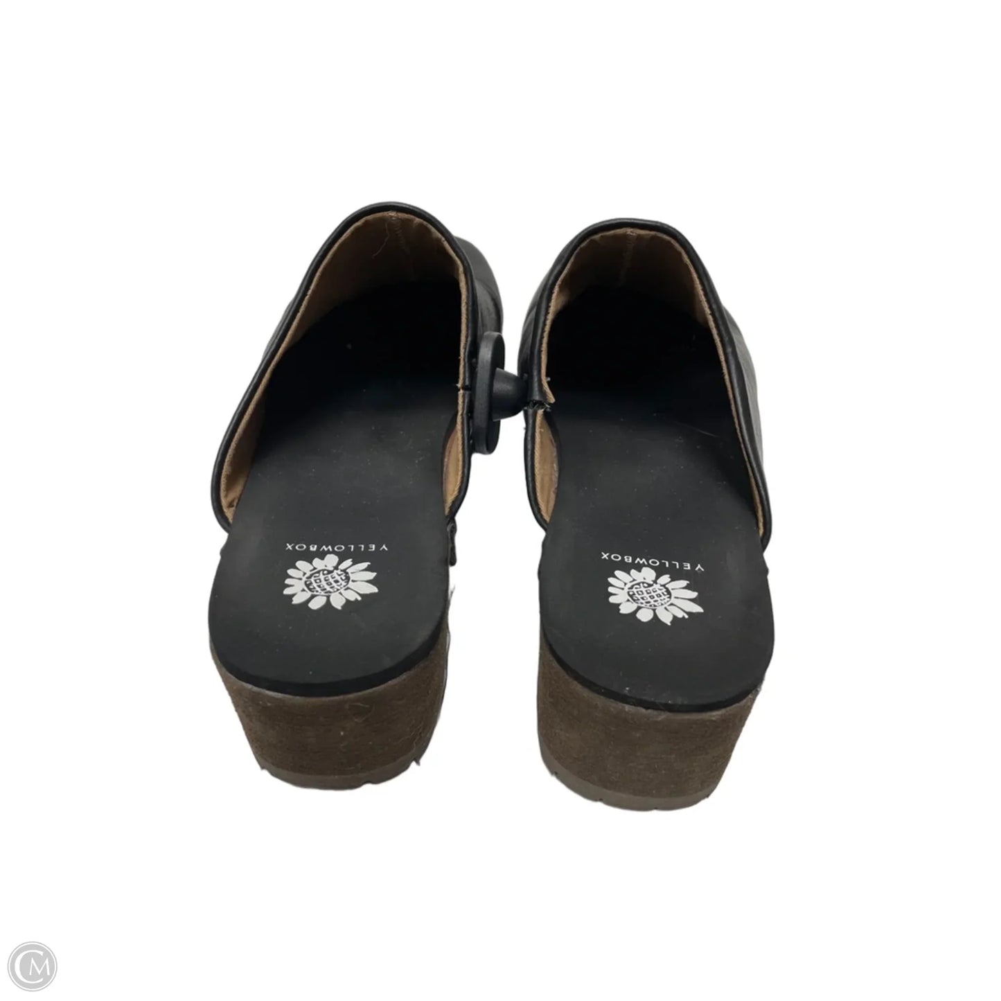 Shoes Heels Block By Yellow Box In Black & Brown, Size: 9.5