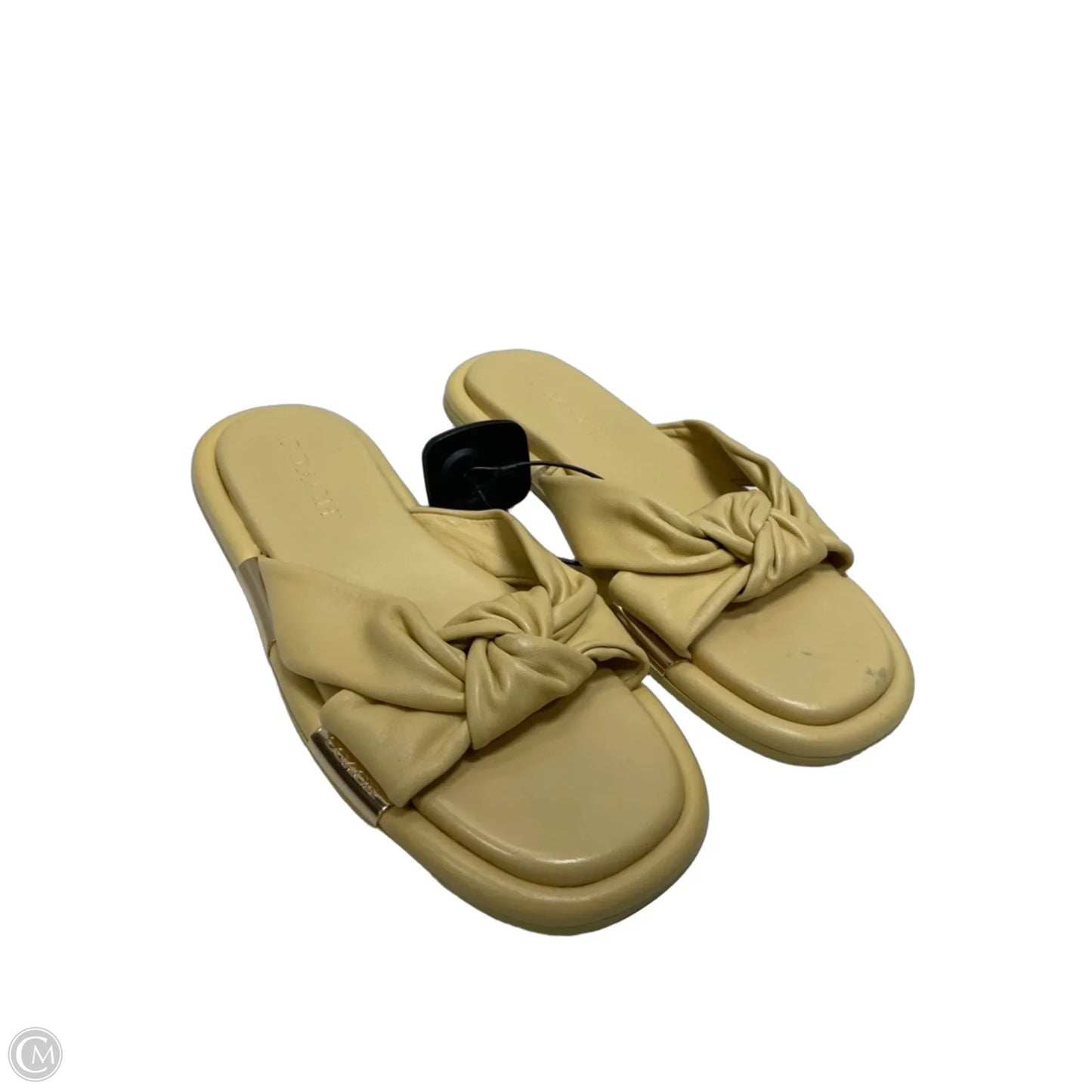 Sandals Designer By Coach In Yellow, Size: 7