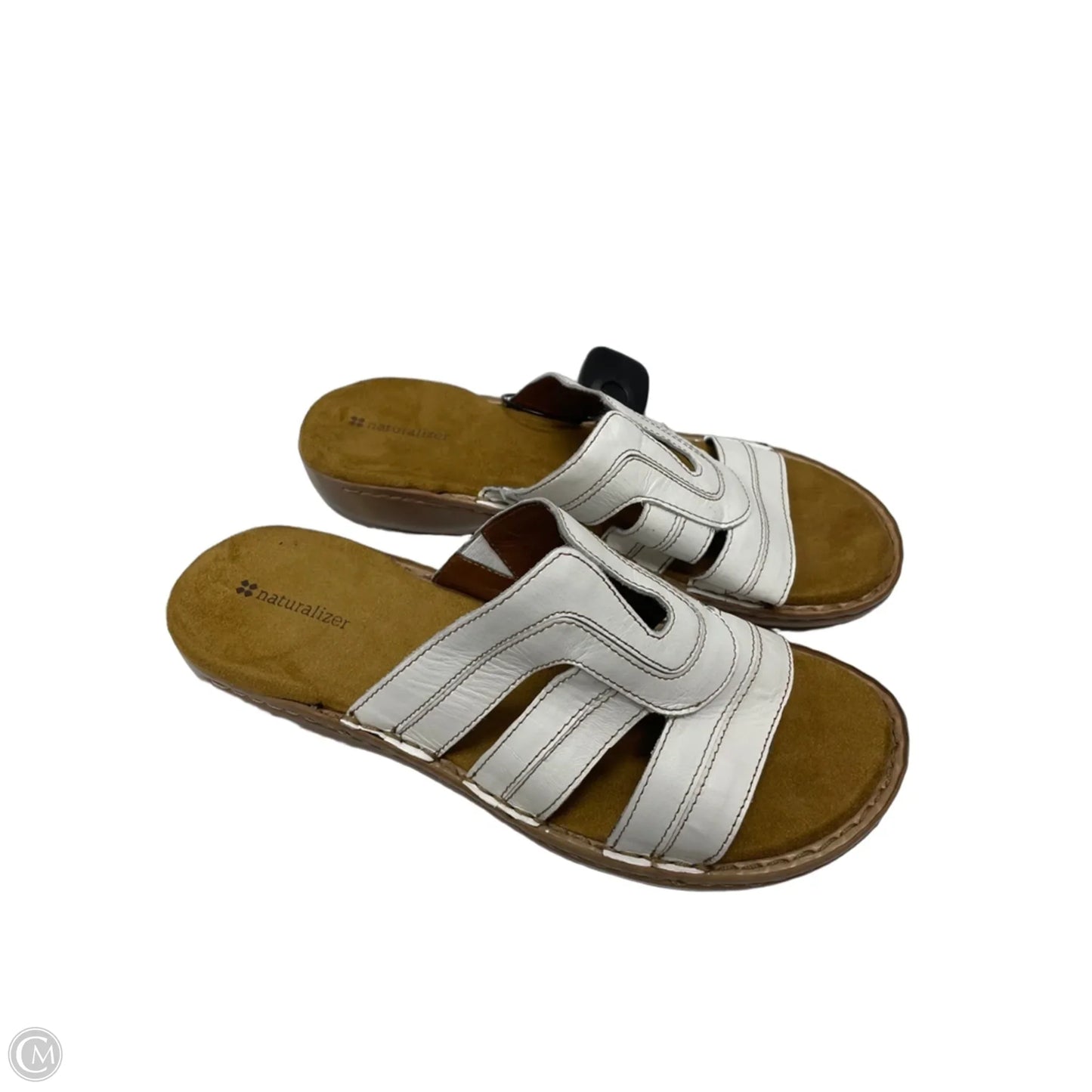 Sandals Flats By Naturalizer In Tan & White, Size: 10