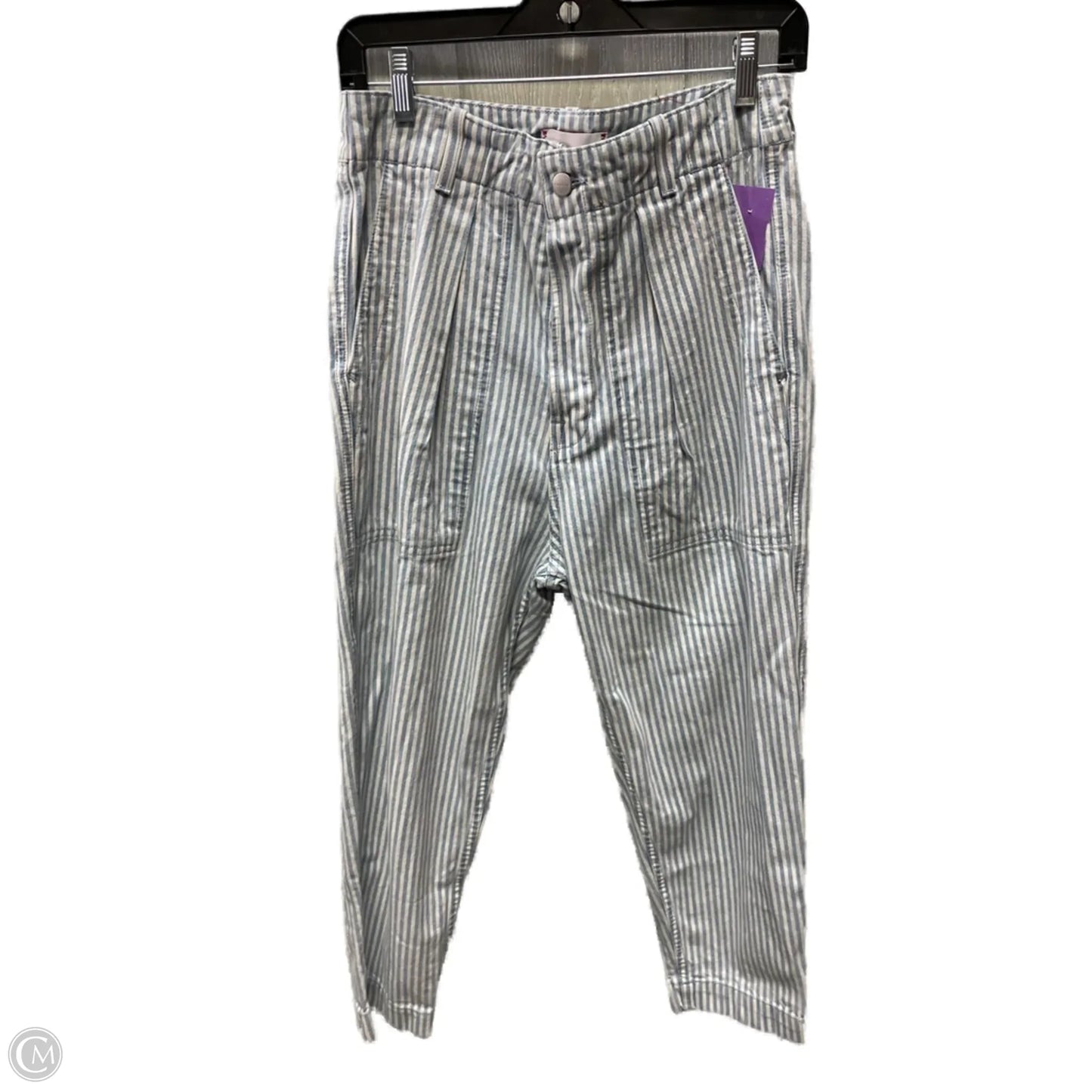 Jeans Straight By Sundry In Striped Pattern, Size: 4