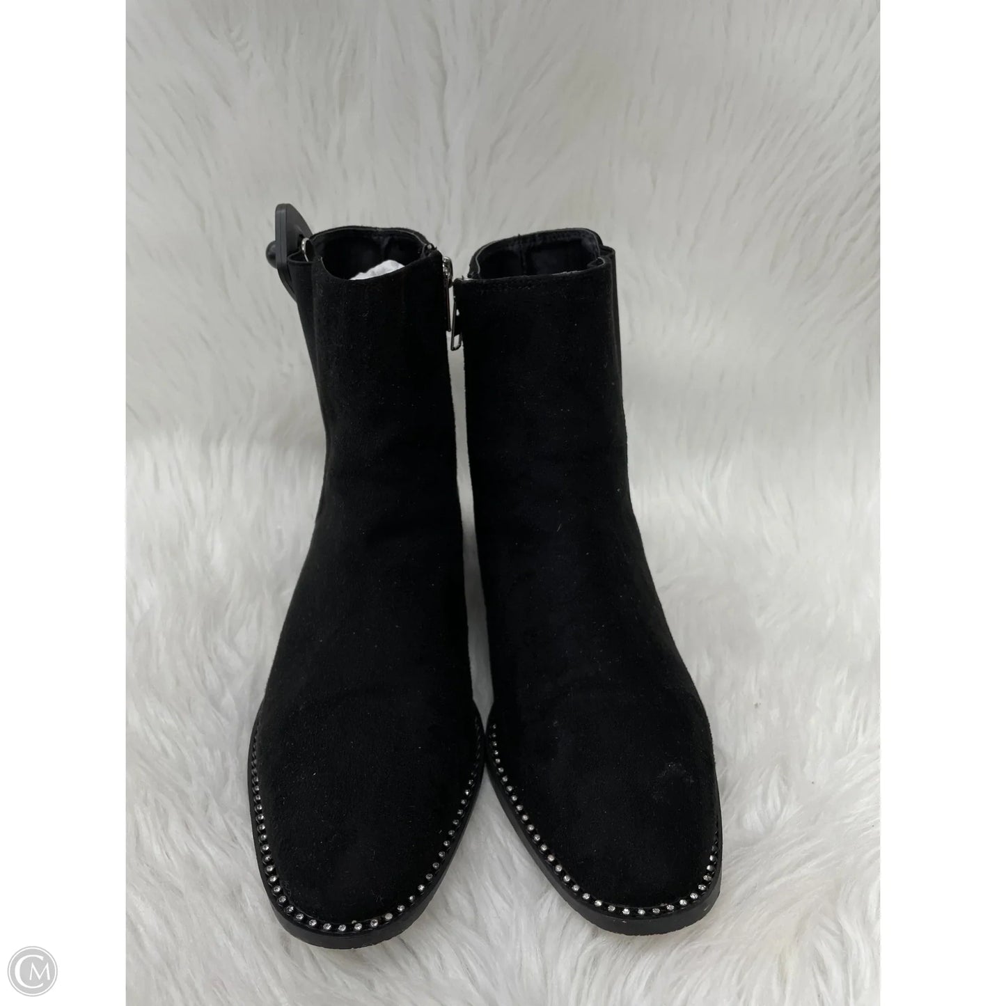 Boots Ankle Flats By Bebe In Black, Size: 8