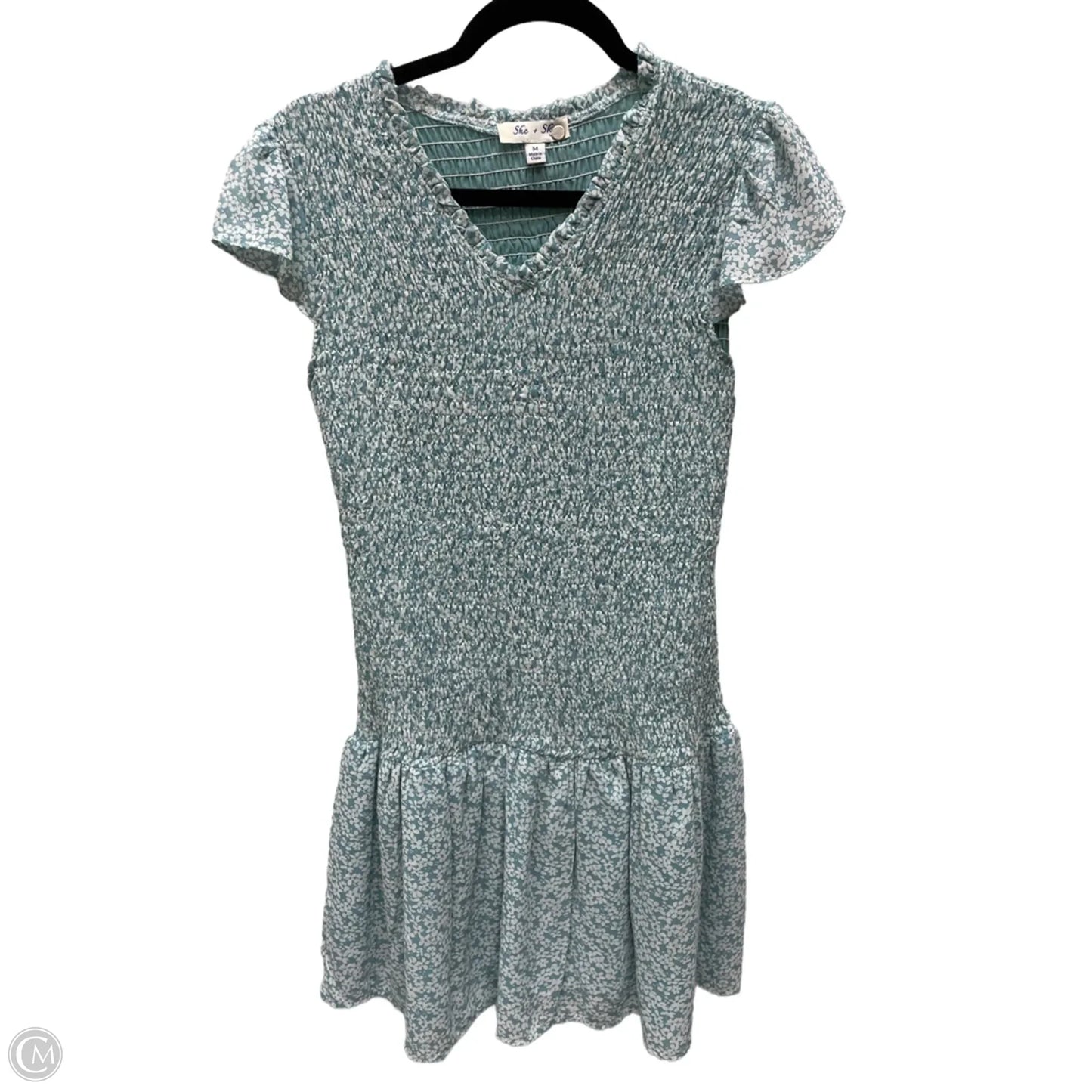 Dress Casual Short By She + Sky In Floral Print, Size: M