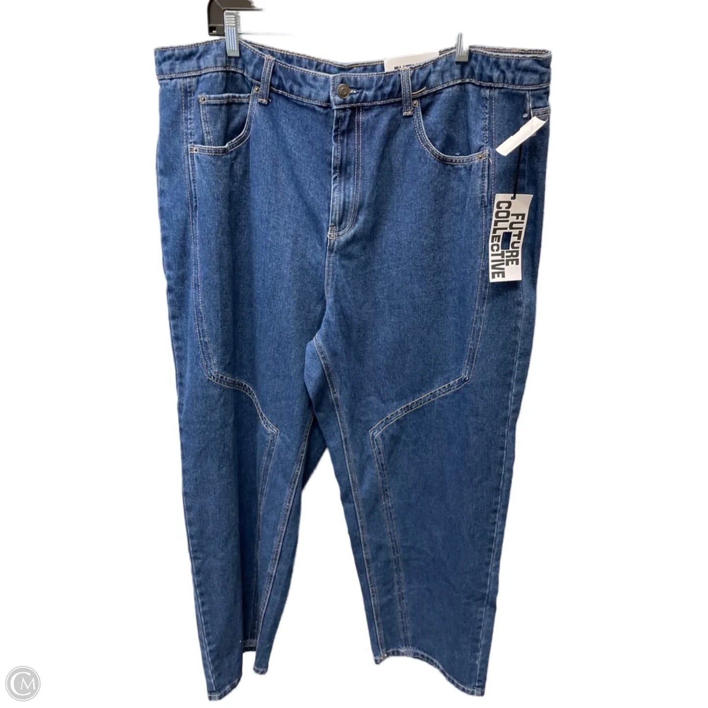Jeans Straight By Clothes Mentor In Blue Denim, Size: 18
