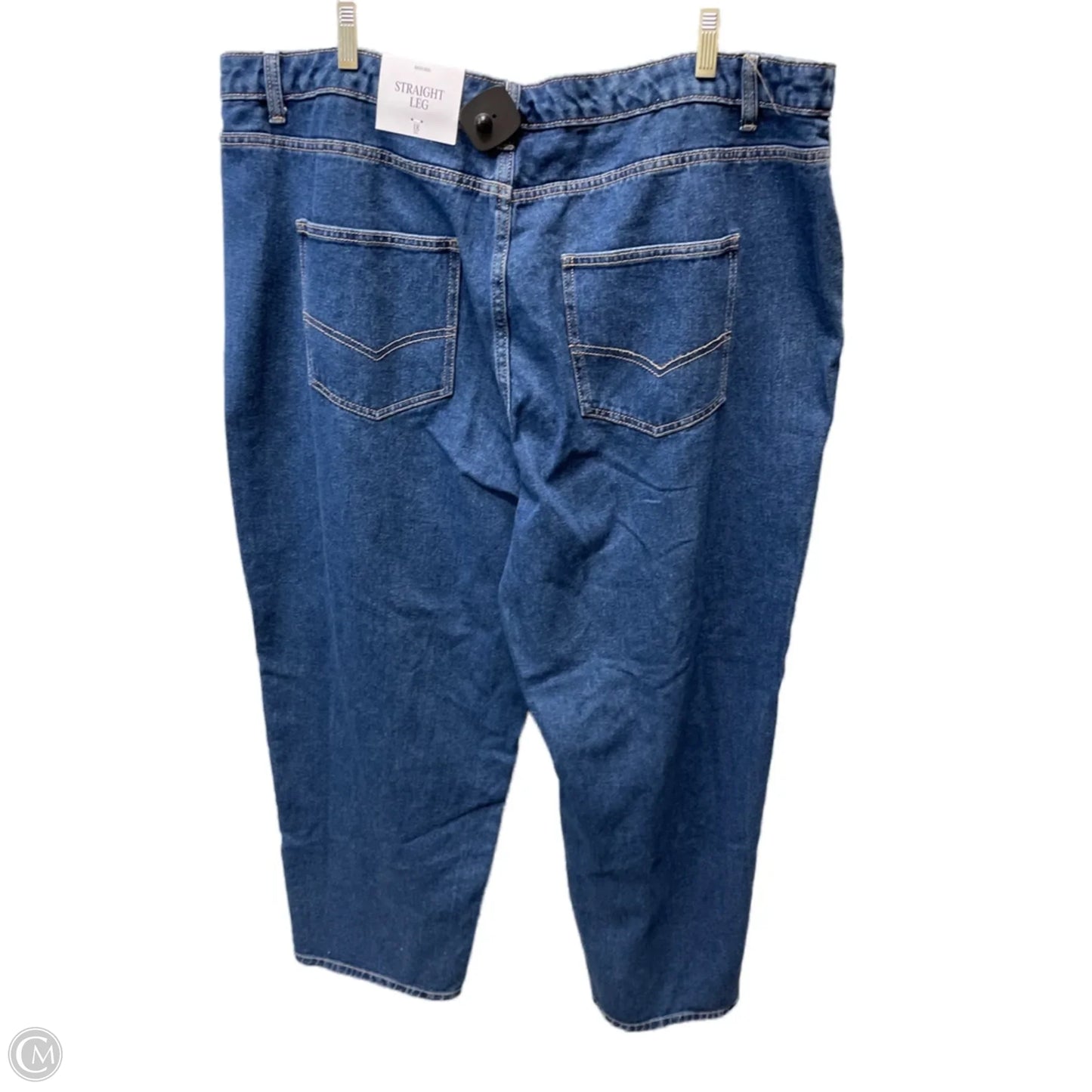 Jeans Straight By Clothes Mentor In Blue Denim, Size: 18