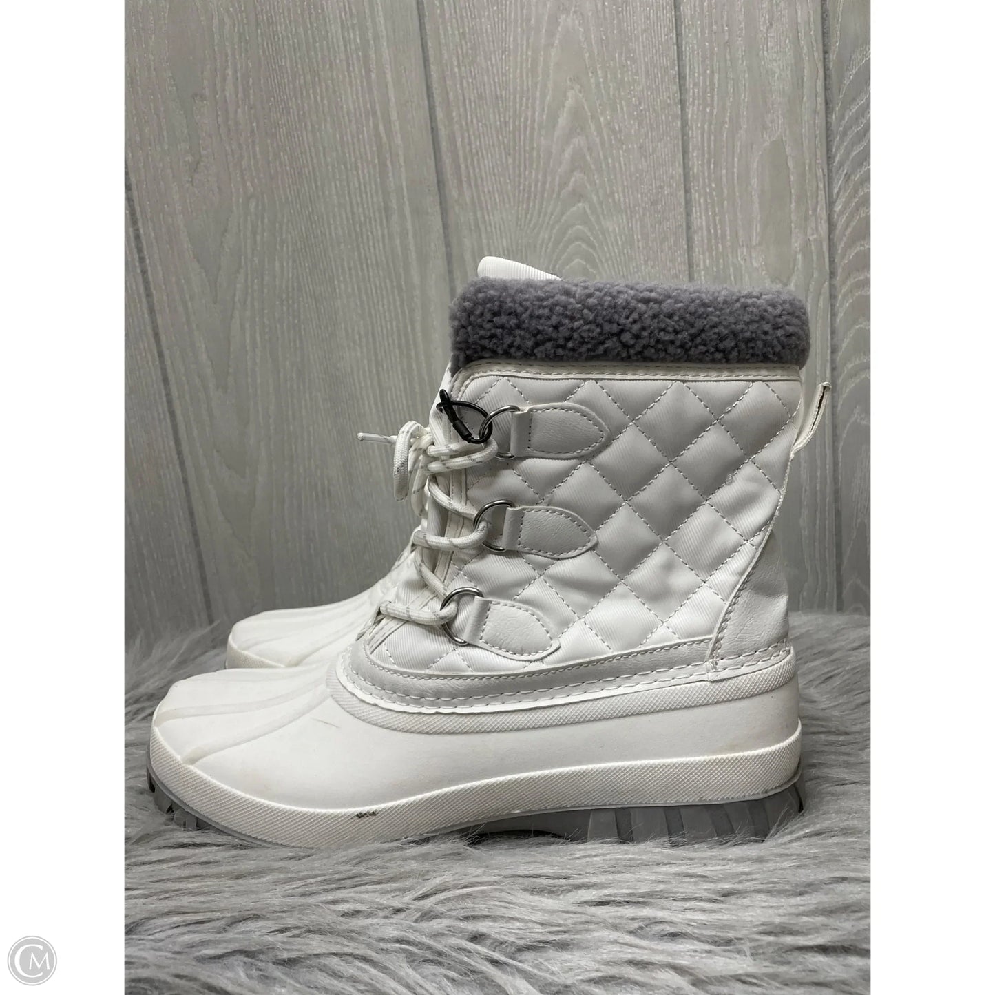 Boots Snow By Storm In White, Size: 10