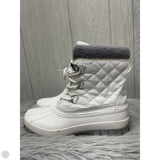 Boots Snow By Storm In White, Size: 10