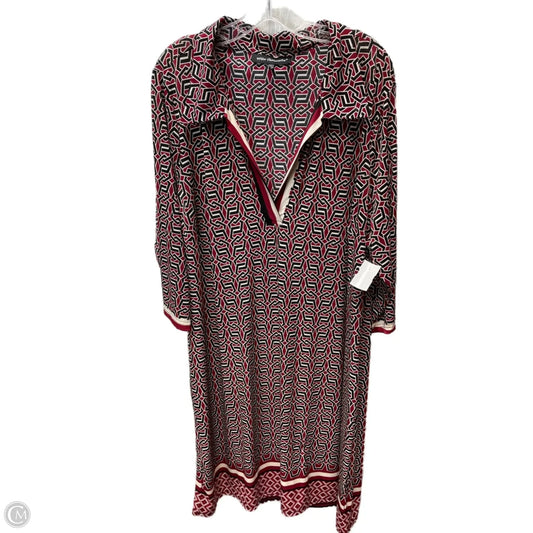 Dress Casual Short By Mlle Gabrielle In Black & Cream, Size: 3x