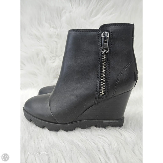 Boots Ankle Heels By Sorel In Black, Size: 6.5
