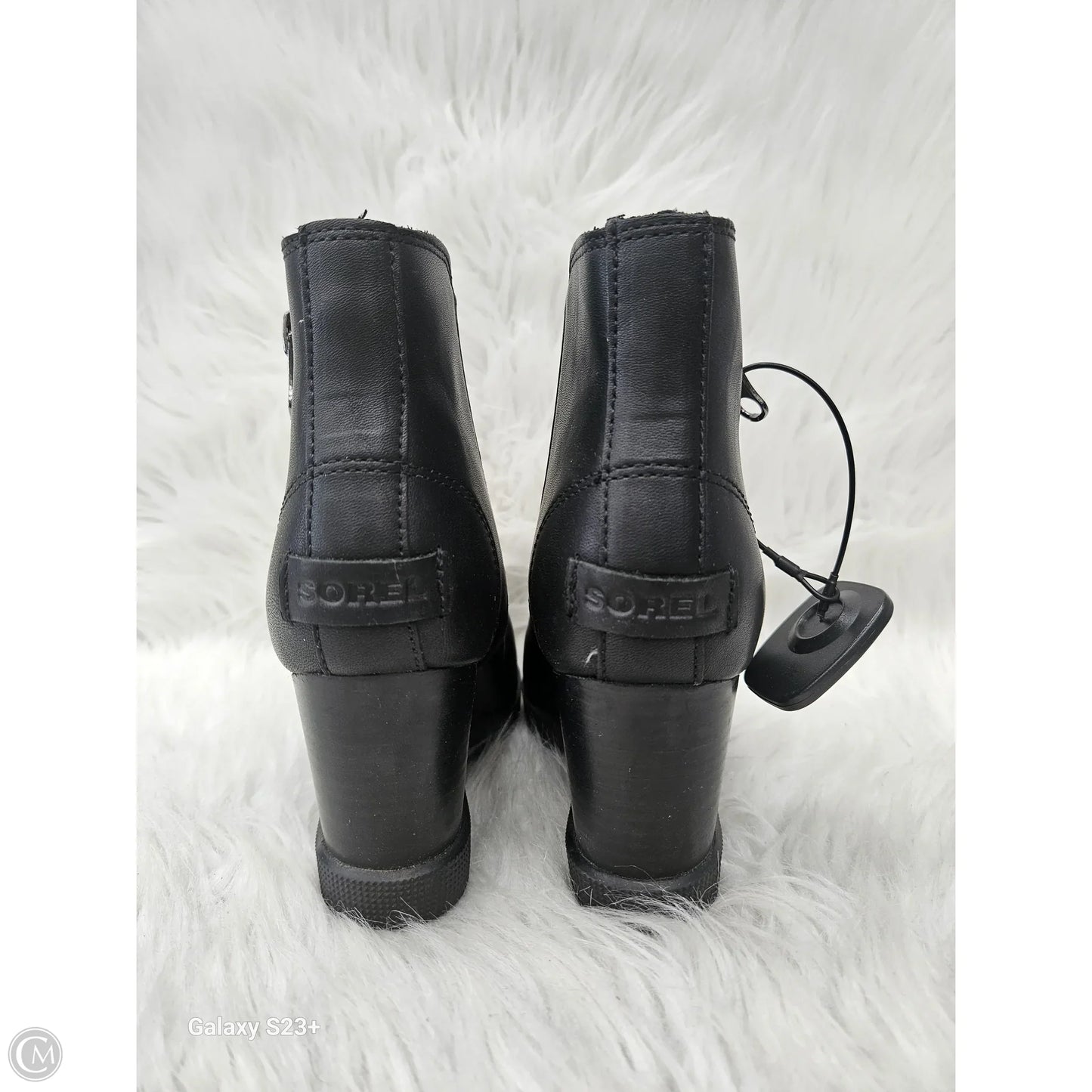 Boots Ankle Heels By Sorel In Black, Size: 6.5