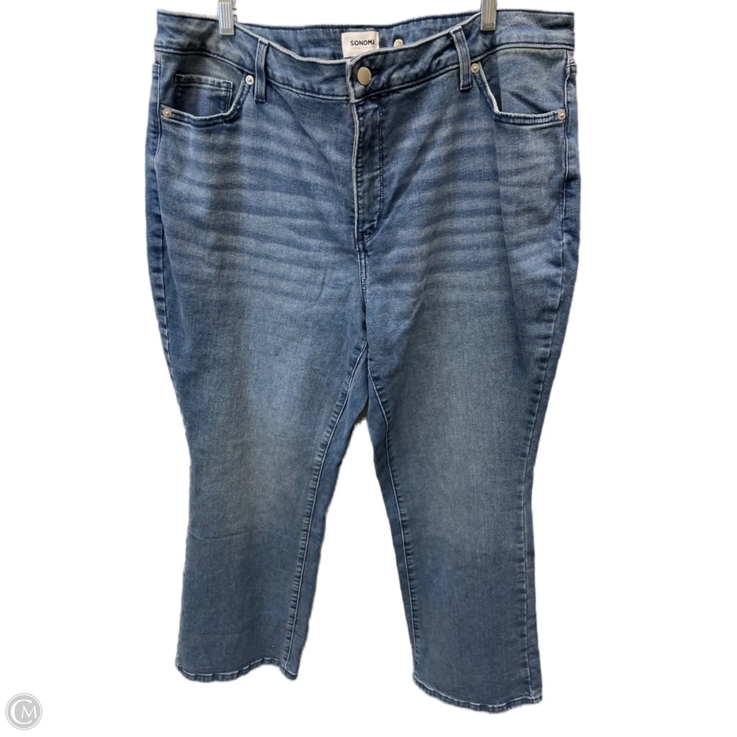 Jeans Straight By Sonoma In Blue Denim, Size: 18