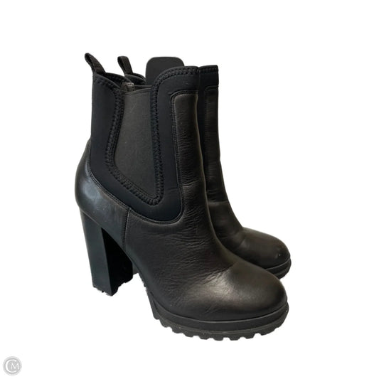 Boots Ankle Heels By Aldo In Black, Size: 8.5