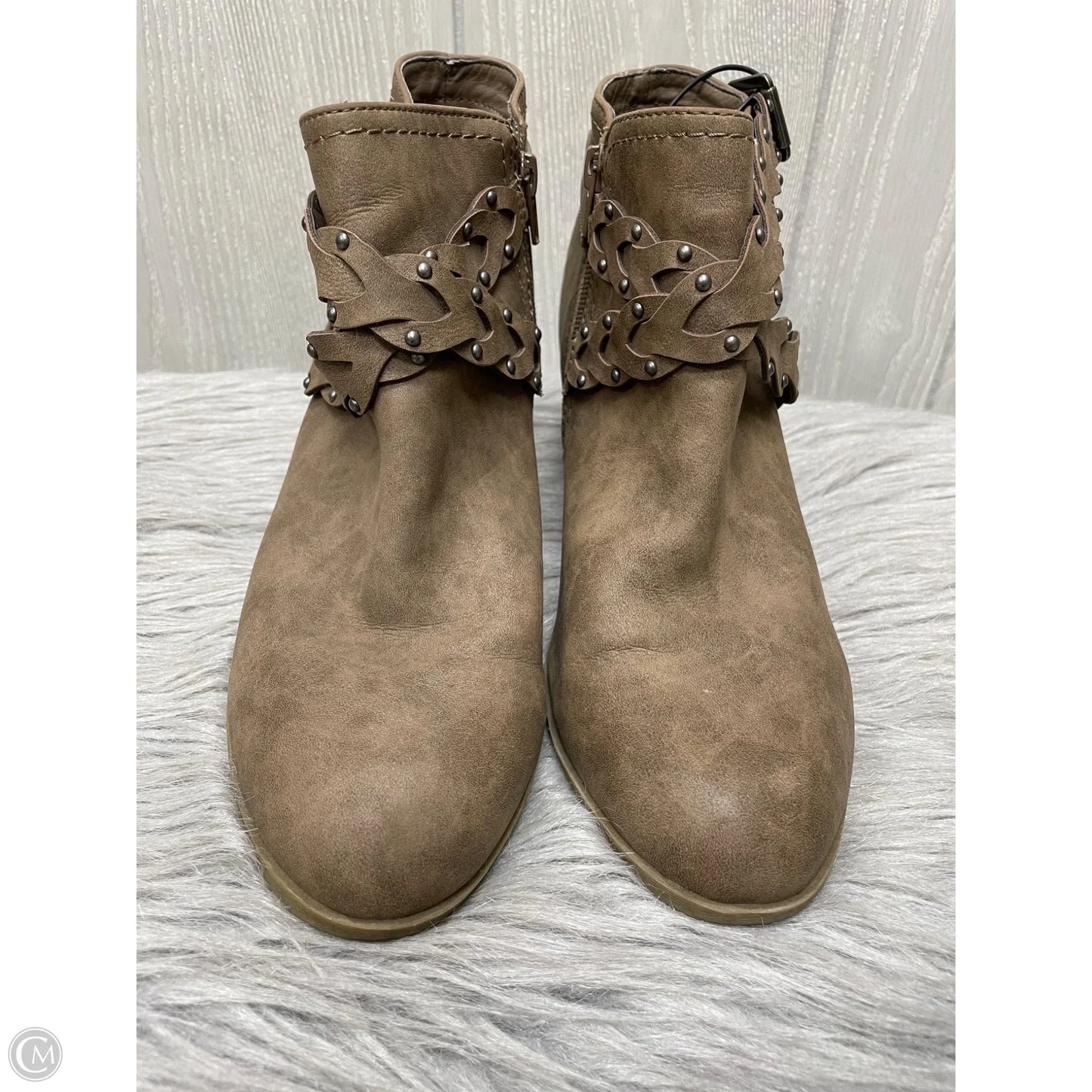Boots Ankle Heels By Indigo Rd In Brown, Size: 10
