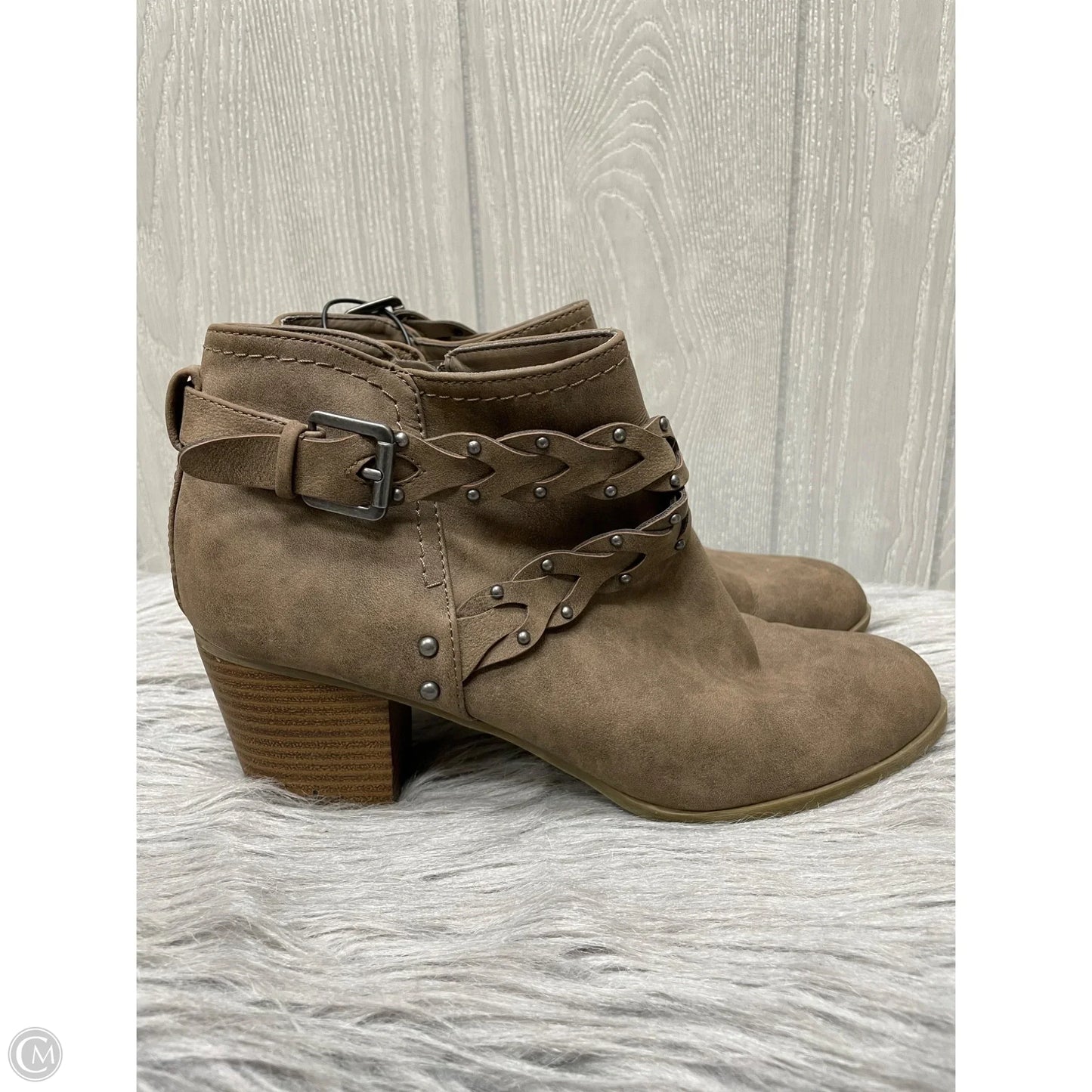 Boots Ankle Heels By Indigo Rd In Brown, Size: 10