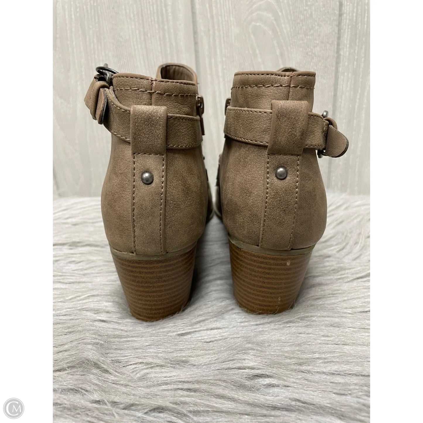 Boots Ankle Heels By Indigo Rd In Brown, Size: 10