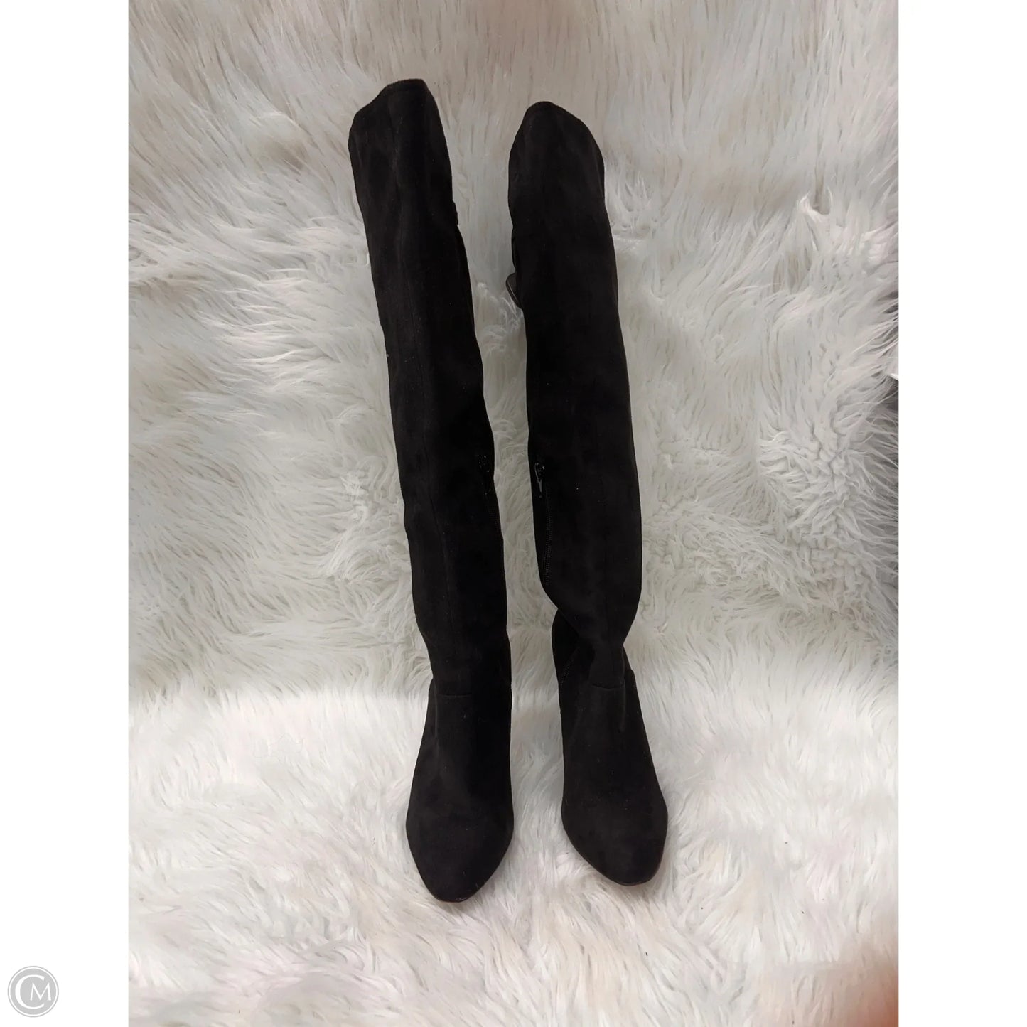 Boots Knee Heels By Inc In Black, Size: 6.5