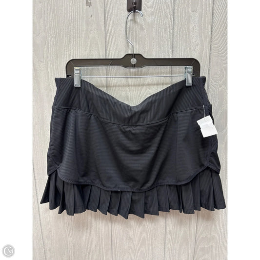 Athletic Skort By Athleta In Striped Pattern, Size: Xl