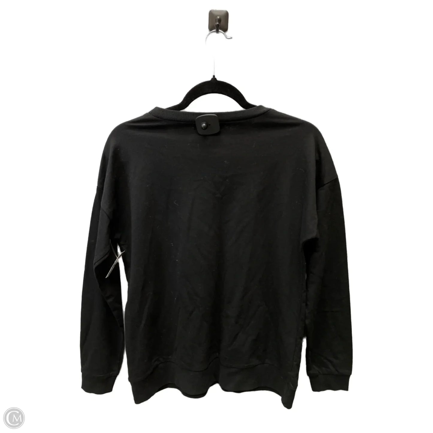 Top Long Sleeve By Retrology In Black & Silver, Size: L