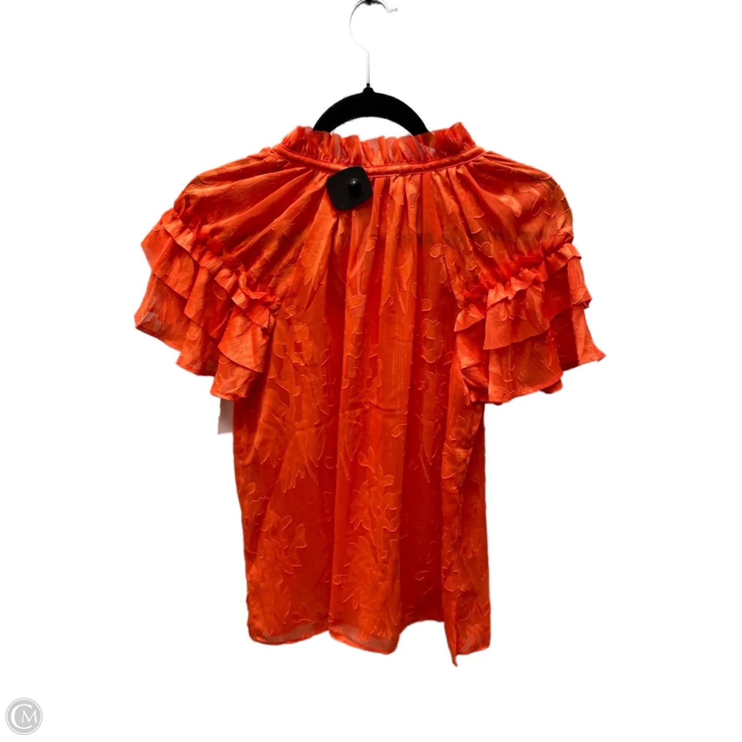 Top Short Sleeve By Chicos In Orange, Size: S