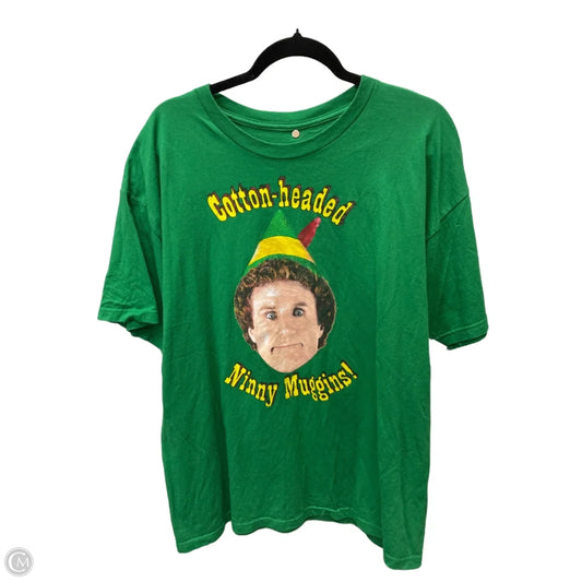 Top Short Sleeve By Clothes Mentor In Green & Yellow, Size: Xl