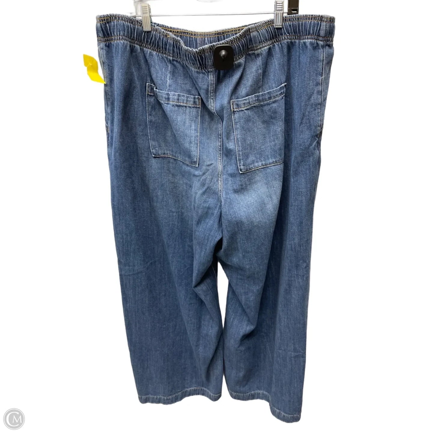 Jeans Wide Leg By Gap In Blue Denim, Size: 20