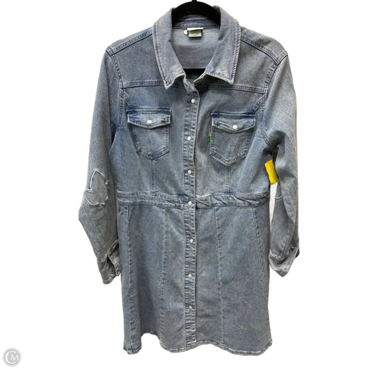 Dress Casual Short By Ivy Storehouse -  In Blue Denim, Size: L