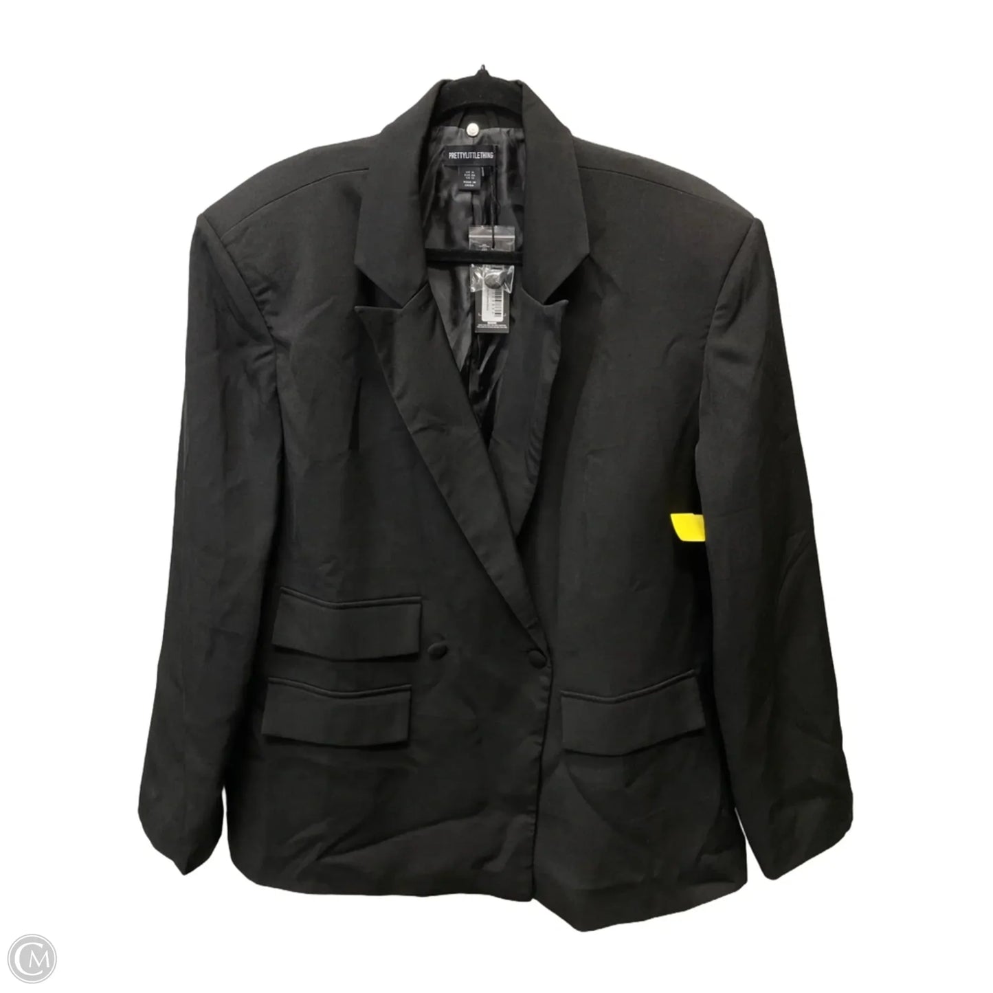 Blazer By Pretty Little Thing In Black, Size: L