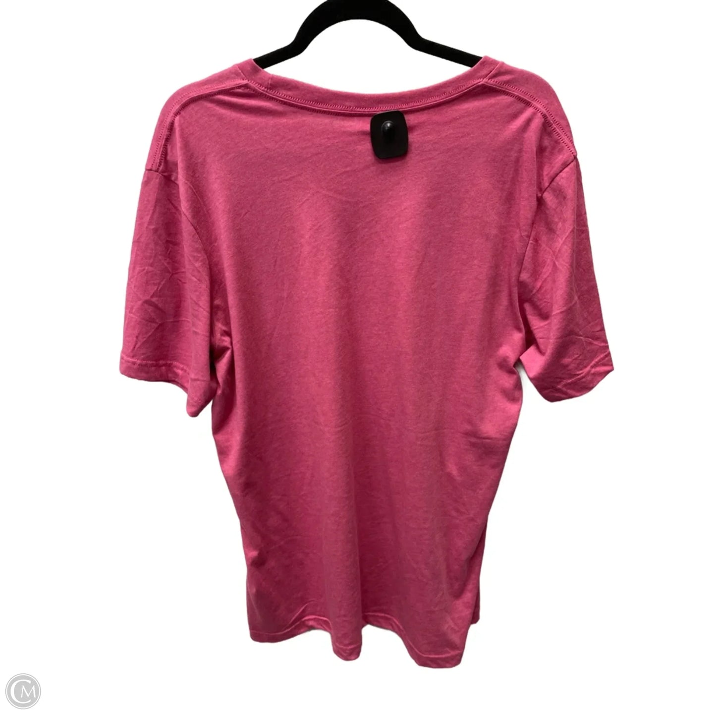 Top Short Sleeve By Bella + Canvas In Pink & Red, Size: Xl