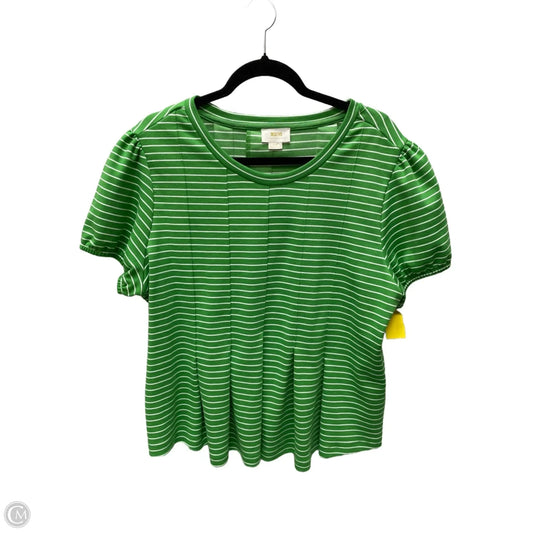Top Short Sleeve By Maeve In Striped Pattern, Size: Xl