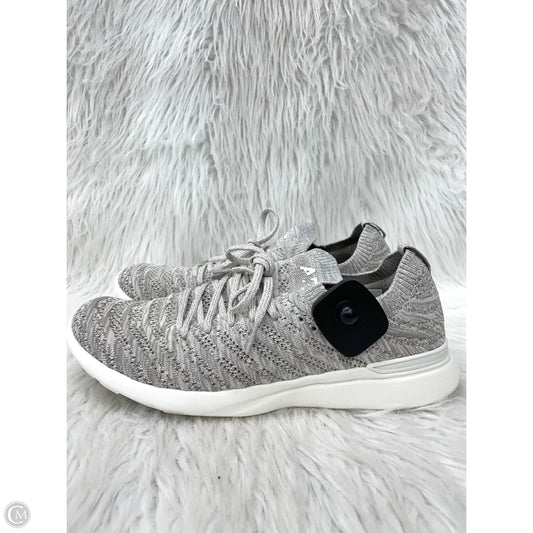 Shoes Designer By Apl In Grey & Tan, Size: 10