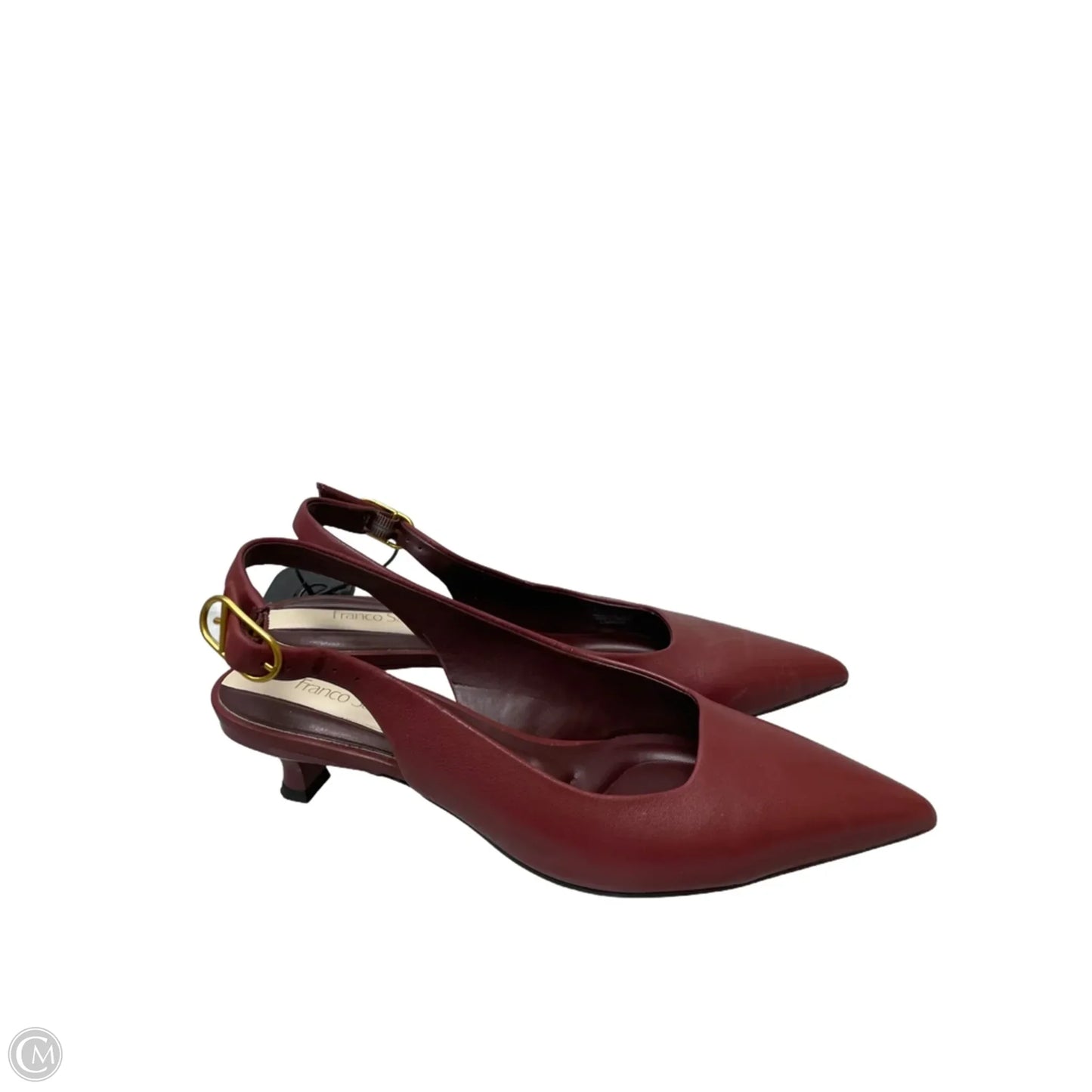 Shoes Heels Kitten By Franco Sarto In Maroon, Size: 6
