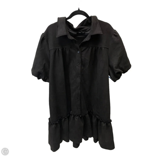 Dress Casual Short By Fate In Black, Size: 2x