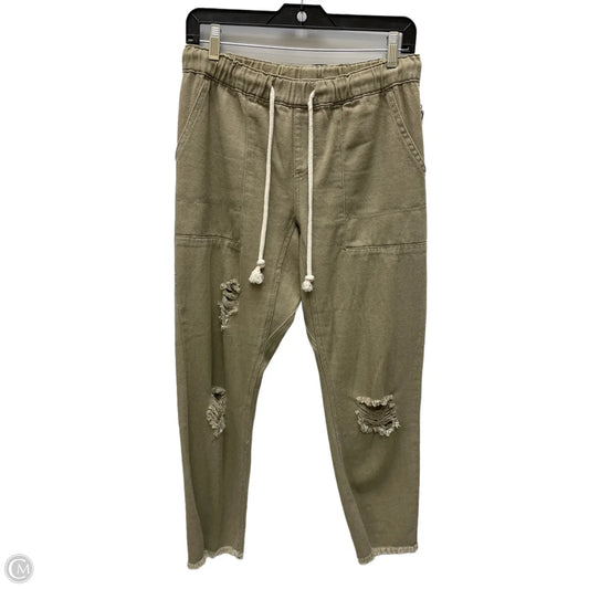 Jeans Straight By Easel In Brown Denim, Size: 4