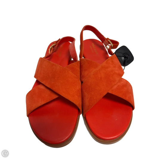 Sandals Flats By Cole-haan In Orange, Size: 8.5