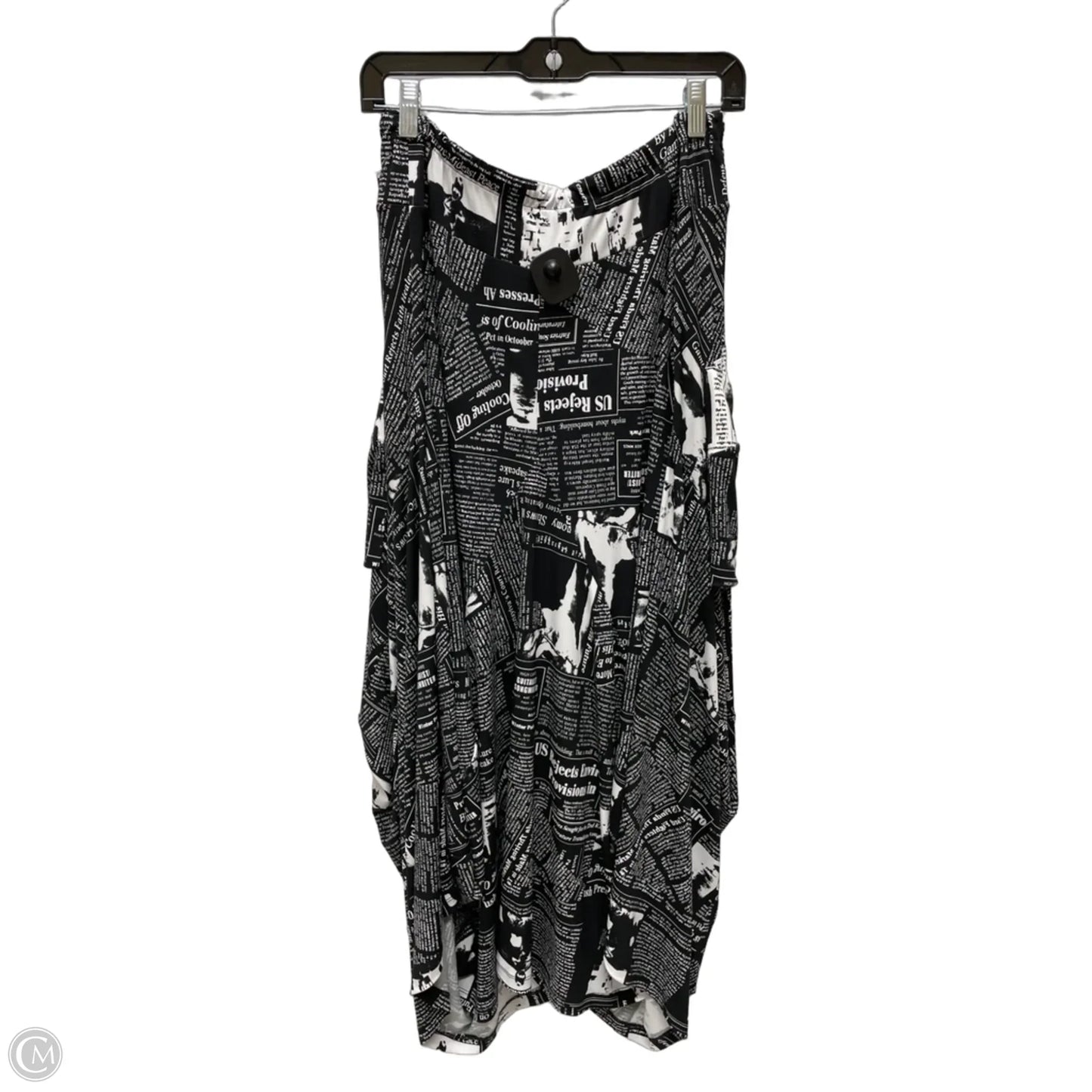 Skirt Maxi By Ic By Connie K In Black & White, Size: 22