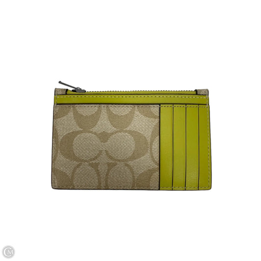 Id/card Holder Designer By Coach, Size: Small