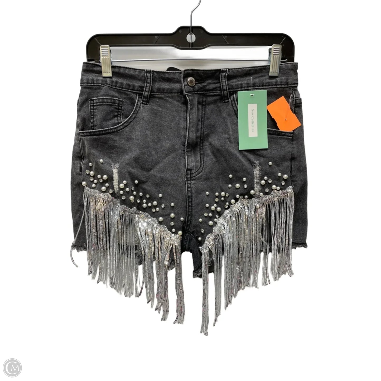 Shorts By Clothes Mentor In Black Denim, Size: 12