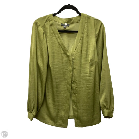 Top Long Sleeve By Alfani In Green, Size: Xl
