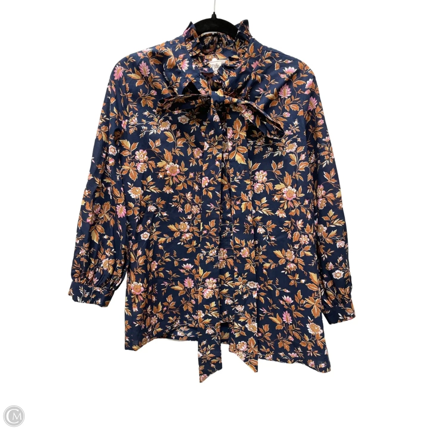 Top 3/4 Sleeve By Cma In Floral Print, Size: Xs