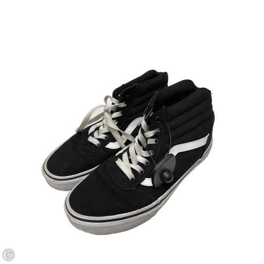 Shoes Sneakers By Vans In Black & White, Size: 8