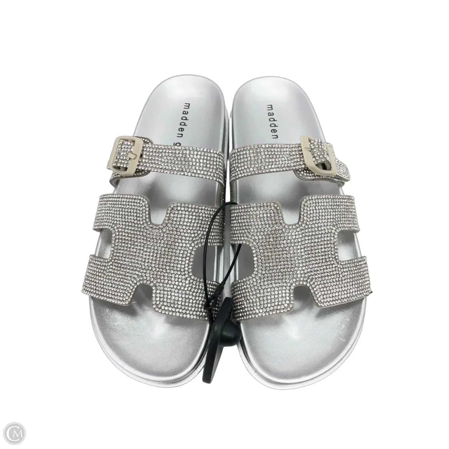 Sandals Flats By Madden Girl In Silver, Size: 7